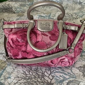 Coach Pink Floral Women's Bag
